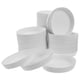 thumbnail image 4 of GOOHOCHY 100 tapas desechables para vasos de café, de papel, para bebidas, para viajes, hoteles, cafeterías, etc., 4 of 7