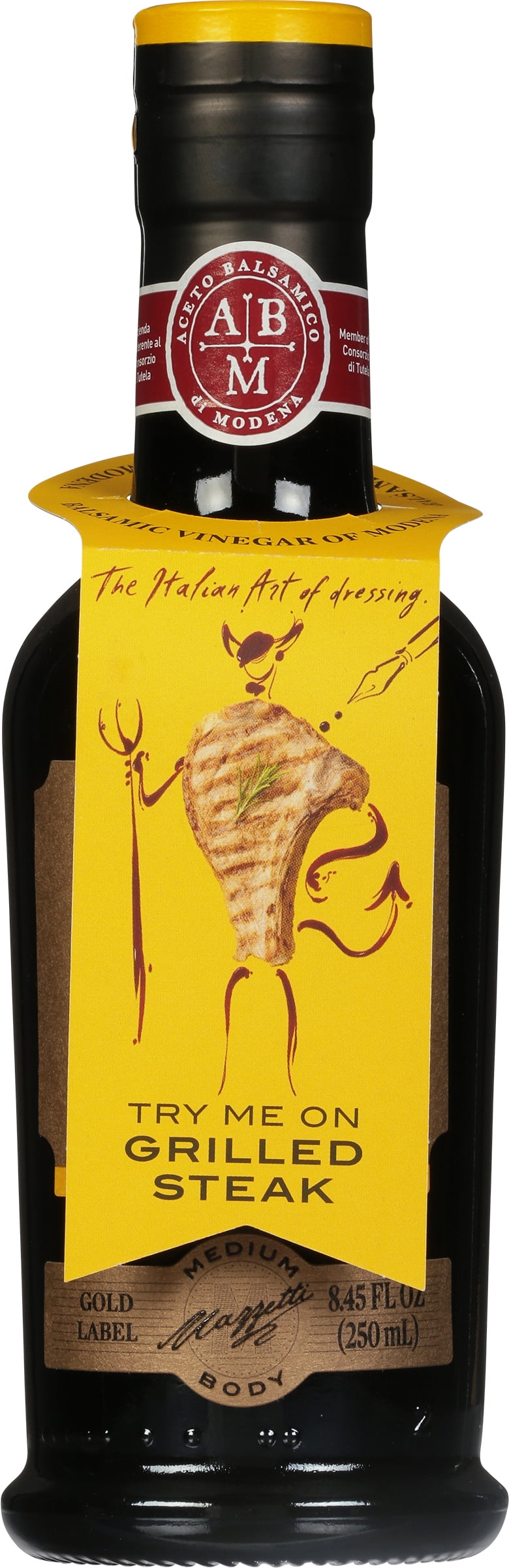 Mazzetti - Balsamic Vinegar 4Leaf Gold, 8.45oz | Pack of 6