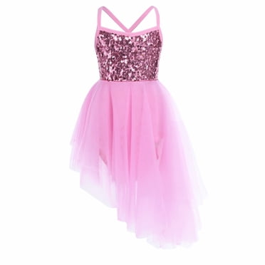 Yruioon Kids Girls Sleevelss Shiny Sequins Camisole Ballet