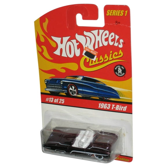 Hot Wheels Classics Series 1 (2004) Purple 1963 T-Bird Toy Car #13/25