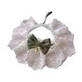 thumbnail image 3 of Collar de encaje para gato, pañuelo para el cuello, accesorio de regalo para vestir, collar para gato hecho a mano, baberos para gatos, para perros,, 3 of 8