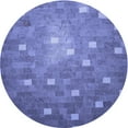 thumbnail image 1 of Ahgly Company Indoor Round Patterned Sky Blue Dress Blue Area Rugs, 6' Round, 1 of 6