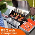 thumbnail image 4 of REOFLYUP 1Pack Rectangular Griddle Cooking Accessories Mat in Orange Silicone for Grill Enthusiasts, 4 of 7