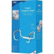 Carex Health Brands White Toilet Safety Bar Aluminum/Plastic 11 in. H X 21 in. L