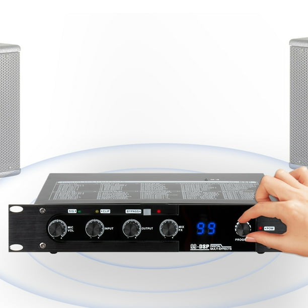 Efector de reverberación KTV BT, procesador DSP multiefectos Compatible con Bluetooth BT