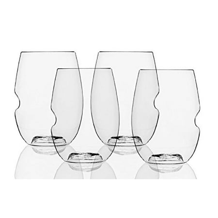 Wine Glasses Bulk The govino Dishwasher Safe Wine Glasses Flexible Shatterproof Recyclable, 16-ounce, Bulk Case of 72 ()