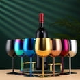 thumbnail image 2 of Verre à Vin en Acier Inoxydable 350ML pour Bar, Cocktails Colorés, 2 of 7