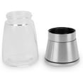 thumbnail image 3 of 2 Pieces Stainless Steel Pepper Mill, Manual Pepper Mill, Adjustable Roughness Grinder, Brushed Stainless Steel And Glass Body, Spice Bottles Kitchen Supplies, 3 of 7