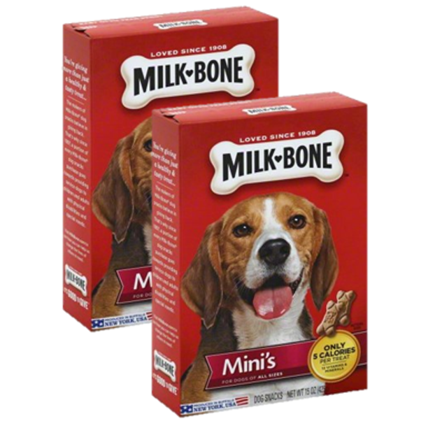 (2 pack) (2 Pack) MilkBone Mini's Original Dog Biscuits, 15Ounce