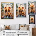 thumbnail image 4 of Designart "Animal Playground Yellow Nursery Theme" People Framed Wall Art - Farmhouse Yellow Animal Nursery Living Room Framed Canvas Art, 4 of 6