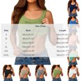 thumbnail image 3 of VBVC Women's Crew Neck Stretchy Tank Top , Ladies' Lightweight Camisole , Padded Summer Casual Shirts For Women, S-3XL, 3 of 6