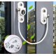 thumbnail image 4 of Cerradura de seguridad para ventana de 2 piezas, cerradura de seguridad para puerta de ventana con llave para niño bebé, cable antirrobo para puerta corredera, limitador de ventana de acero inoxi, 4 of 4