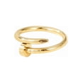 thumbnail image 2 of Anillo en forma de clavo de oro laminado, 2 of 6