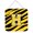Black Gold, variant on Carolines Treasures  Letter H Initial Tiger Stripe - Blue Orange Aluminium Metal Wall Or Door Hanging Prints