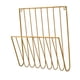thumbnail image 3 of Revista Rack colgante soporte de la pared decorativo organizador de archivos de soporte de periódicos versátiles para sobres de carpetas de sobres Oro, 3 of 8