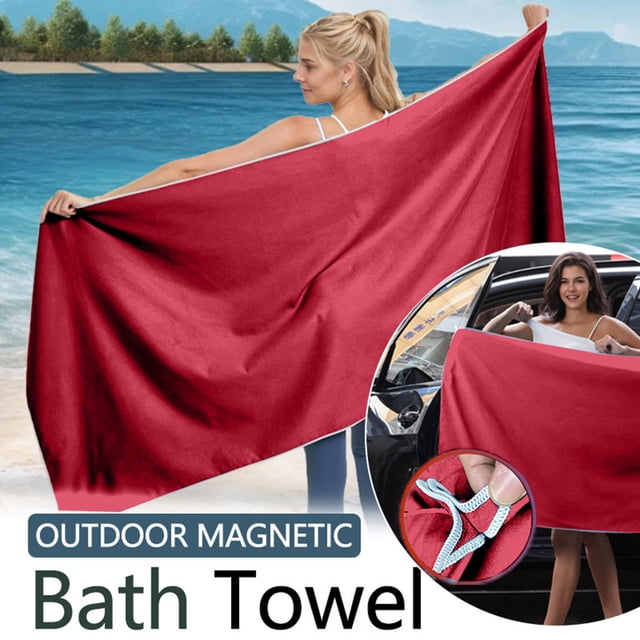 Beach Bath and Beach Towel Set for Pool Water Park Oceanside with Design and Versatile Use