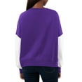 thumbnail image 2 of Women's G-III 4Her by Carl Banks Purple/White LSU Tigers Team Pride Colorblock Pullover Sweatshirt, 2 of 2