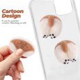 thumbnail image 2 of 2 llaveros de fieltro con forma de trasero de Corgi, adorno colgante decorativo para manualidades y decoración, 2 of 8