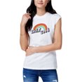 thumbnail image 1 of Kid Dangerous Livin' Good - Camiseta gráfica para mujer, color blanco, pequeña, 1 of 1