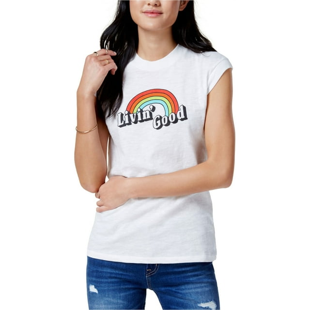 Kid Dangerous Livin' Good - Camiseta gráfica para mujer, color blanco, pequeña