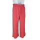 thumbnail image 2 of Pantalones de pierna ancha pantalones casuales de lino con cordón de tiro alto para mujer color puro para la oficina ANGGREK  Otros, 2 of 3
