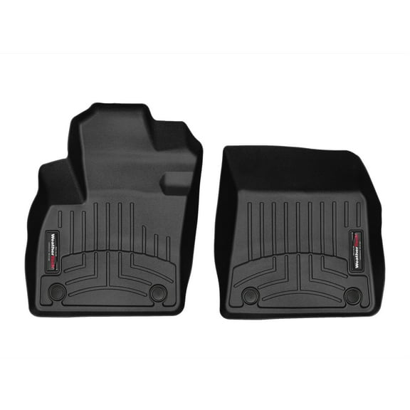 WeatherTech Custom Fit FloorLiners compatible with 2019-2022 Volvo XC40 - 1st Row (Driver & Passenger), Black