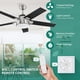 thumbnail image 4 of Ventilador de Techo YITAHOME de 52 pulgadas con Luz y Control Remoto Negro, 4 of 7