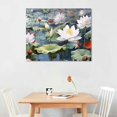 thumbnail image 2 of Nawypu  Floral Wall Art for Living Room, White Lotus Flower Canvas Wall Decor for Bedroom, Watercolor Plant Print Painting Decoration,, 2 of 6
