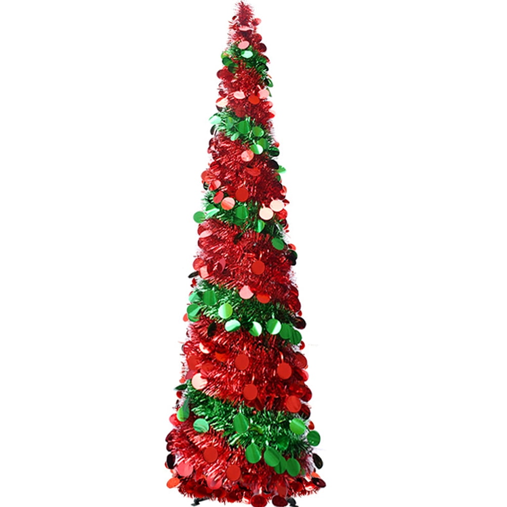 Tinsel Christmas Tree Collapsible Xmas Trees Christmas Home Party