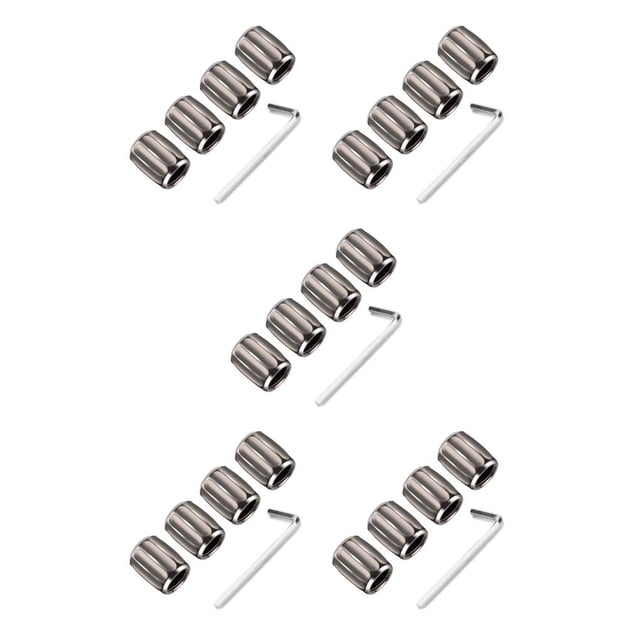 Kenally Paquete de 4 tapas de válvula de neumático de coche de aleación de aluminio antipérdida Universal profesional protección a prueba Type5 NO5