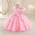 thumbnail image 3 of vastwit Baby Girls Butterfly Dress Single Shoulder Princess Party Tulle Birthday Tutu Prom Gown with Headband Pink 12-18 Months, 3 of 5