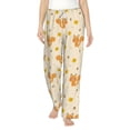 thumbnail image 2 of Goofa Squirrel And Leaves Printed Soft Pajama Pants for Women, Wide Leg Comfy Casual Lounge Yoga Pants-Large, 2 of 9