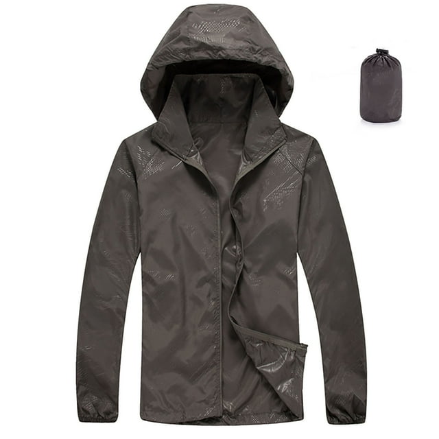 Timegard Packable Rain Jacket Women Lightweight Windbreaker Hoodes Outwear Fall Rain Coat with Pockets