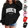 thumbnail image 5 of SGMVNU Youth Hoodie Sweatshirt, Boys Girls Hooded Sweatshirts with Pocket, Hoodies for Teen Girls Fashion Letter Graphic Pullover Tops Kids Clothes White Size 5-6 Years, 5 of 5