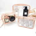 thumbnail image 6 of TNOBHG Transparent Cosmetic Travel Bags 3 Pcs/set Transparent Cosmetic Bag Set Waterproof Portable Stylish Makeup Organizer Clear Makeup Bag Set, 6 of 8