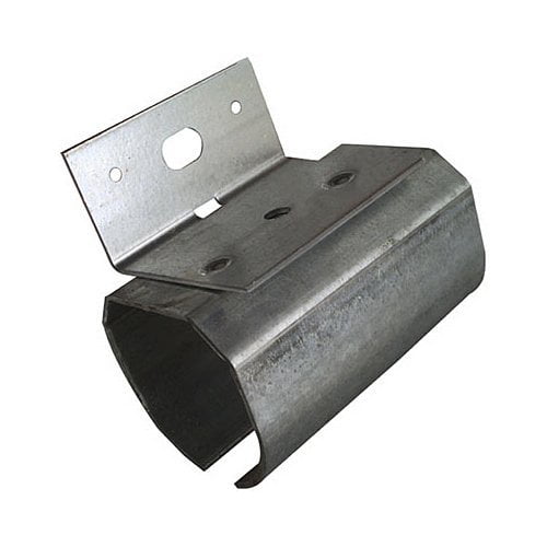 National Hardware Round Rail Face Mount - Galvanized Metal - 10' — Standard Mounting Hardware, Drop-In Replacement
