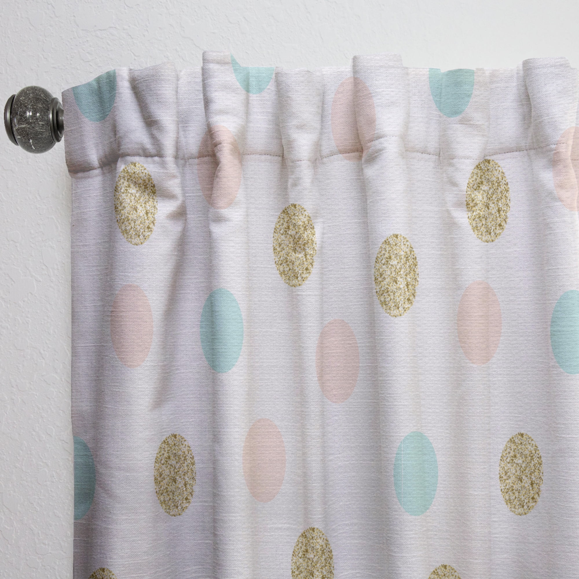 Designart 'Gold Chic Retro Design III' Mid-Century Modern Curtain Panel
