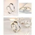 thumbnail image 2 of Anillo ajustable para parejas Love Illusion de plata 925, 2 of 2