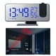 thumbnail image 2 of Radio FM de cabecera con reloj despertador de proyección, pantalla digital grande, ajustable Azul, 2 of 8