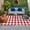 FireBrick, variant on Yellow Gradient Outdoor Rug 6x9 Ft, Non Slip Washable Area Rug, Farm Plaid Buffalo Checkered Gingham Patio Rugs Carpet Runner, Large Floor Mat for Indoor/Outdoor Deck Porch Camping