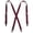 Burgundy, variant on CTM  Elastic Clip-End 1 Inch Basic Suspenders (Women)