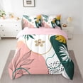 thumbnail image 2 of Homewish Retro Floral Leaves 7-Piece Twin Bedding Sets For Female Men Adults,Vintage Aesthetic Bedding Comforter Set,Minimalist Mid Century Breathable Sheet Sets,Luxury Bedroom Decor,Reversible, 2 of 8