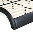 thumbnail image 6 of Faux Leather Upholstered Platform Bed Frame with led lighting ,Bluetooth connection to play music control,Backrest vibration massage,Curve Design, Wood Slat Support, No Box Spring Needed,Queen, 6 of 7
