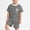 Coffee, variant on ITSAME Boys Summer Outfit 2-Piece Striped Crewneck Short Sleeve Top and Shorts Kids Loose Casual Set Brown Size 7