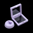 thumbnail image 4 of Uxcell 12 Pcs 3D Floating Display Case, 2.76 x 2.76 x 0.8 Inch Display Holder Stand, Jewelry Storage Box, Grass Purple, 4 of 6