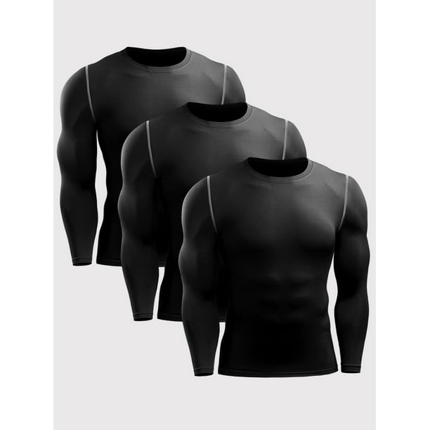 3-4 Pack Dry Fit Long Sleeve Tshirt for Women Moisture Wicking Long Sleeve  Tee Outdoor Compression Running Workout Tops