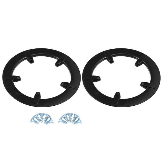 2 Pcs 6.5cm 5 Holes Bicycle Bike Crankset Chain Wheel Cover Protection Chain Wheel Protective Cover Black