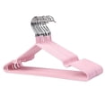 thumbnail image 4 of Perchas recubiertas de PVC Gloria organizador de suspensión de ropa resistente Rosa, 4 of 9