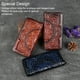 thumbnail image 5 of Sonducket Cartera femenina Bolsa de dinero larga Bolsas de embrague retro Bolsos de monedas Monedero floral en relieve Monedero para mujer Type3 NO3, 5 of 6