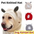 thumbnail image 3 of Quiet Ears for Dogs,Dog Ear Muff Noise Protection Knit Hat Pet Neck Ear Warmer for Winter Knitted for Anxiety Calm Dow, 3 of 8
